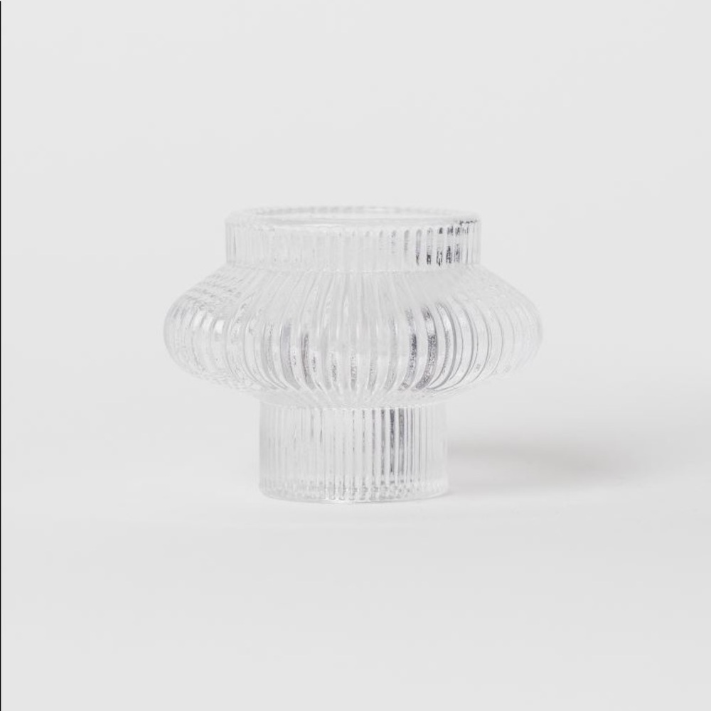 H&M Glass Candle Holder